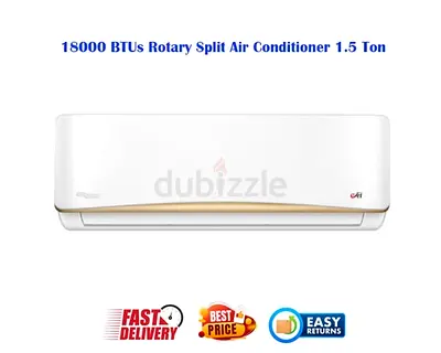 Super General 18000 BTUs 1.5 Ton Rotary Split AC - Free Delivery - Warranty