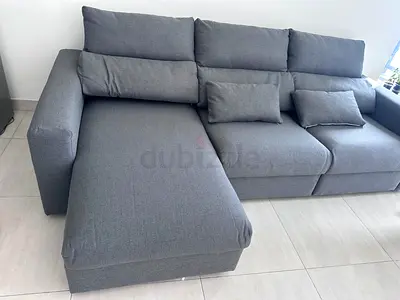 Perfect condition Ikea Eskilstuna L Shape Sofa bed with storage