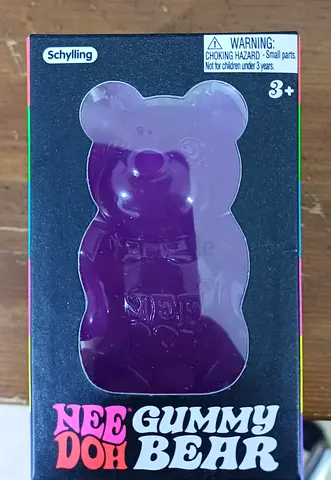Needoh Gummy Bear Squishy Toy (Boxed) - Purple New