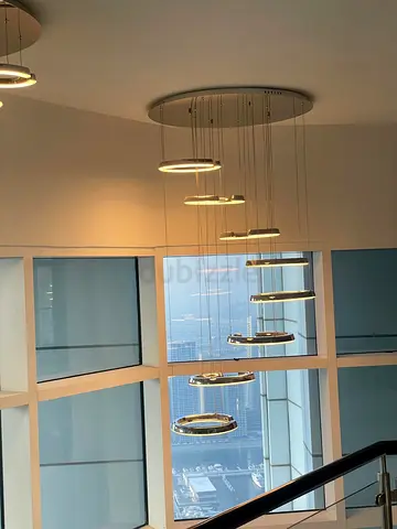 Modern LED Ring Pendant Chandelier - Multi-Tier Hanging Light