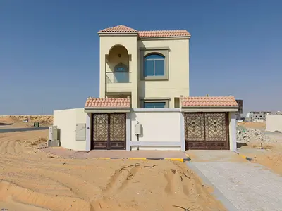 New villa for rent in Ajman | Al Helio 1 area | First occupant | With central air conditioning.
