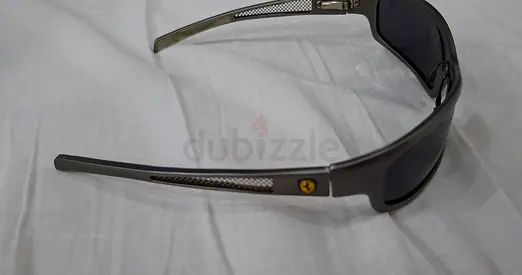 Used Ferrari Branded Mens Sunglasses – Gray Frame, Polarized Lenses