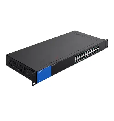 Rackmount 26-Port Ethernet Switch (Linksys-style) - Good Condition
