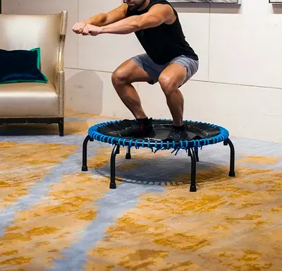 Jumpsport Mini Fitness Trampoline/Rebounder. New. Worth Close to AED 3,000. Going For Just AED 990.