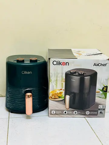 Clikon AirChef 4L Air Fryer - Green and Gold