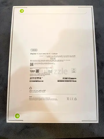 iPad Air 11inch (m4) 128gb Wi-Fi + Cellular brand new with Apple care plus