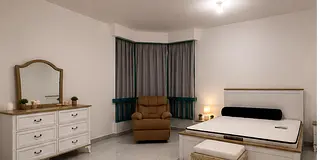 Fully Furnished  Bedroom With huge balcony