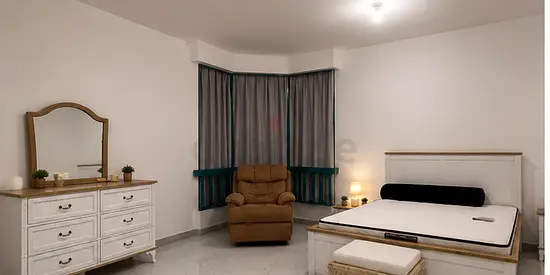 Fully Furnished Master Bedroom With huge balcony