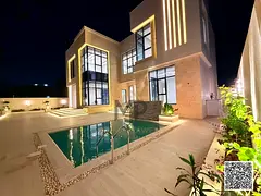 Luxury villa for sale with a large built-up area, opposite the mosque and close to schools and serv