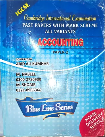 IGCSE Accounting 0452 Paper 2 Past Paper Book