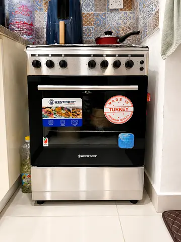 Stainless Steel Gas Range with Oven - Good Working Condition