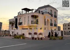 Luxury two-story villa with a rooftop terrace and private pool in Al Bahia, including air condition