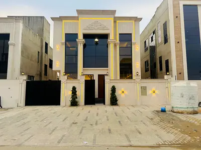 🏡 Villa for sale in Al Helio 2, Ajman | 5 bedrooms | Majlis and living room | Maid's room | Land area 3,014 sq ft | Built-up area 3,700 sq ft