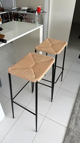 Woven Barstools, set of 2
