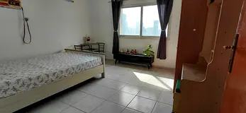 Bright Spacious Semi-furnished with Corniche viewroom for rent- Ideal for single or couple/1600+SEWA