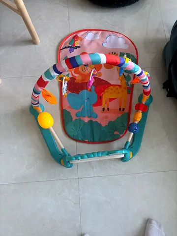 Baby Play Gym with Hanging Toys and Soft Mat - never used