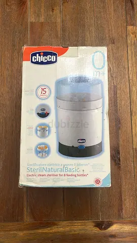 Chicco SterilNaturalBasic Electric Steam Steriliser for 8 Bottles