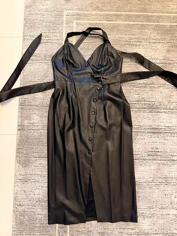Faux leather dress for party size M/L