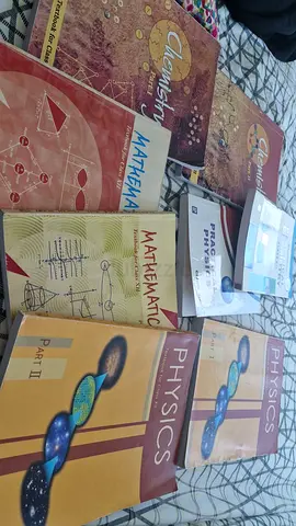 Class 12 Physics  Chemistry Textbook Set (Theory + Practical)+Maths ..part 1 and 2 included