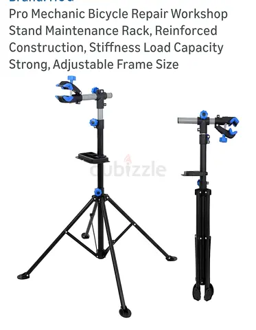 Portable Bike Repair Stand - Adjustable Mechanic Workstand with Tray