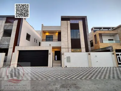 For sale, a villa in Ajman Al Aliya, 5 master rooms, a Majles room, a hall, and a maid’s room, freehold for all nationalities,
