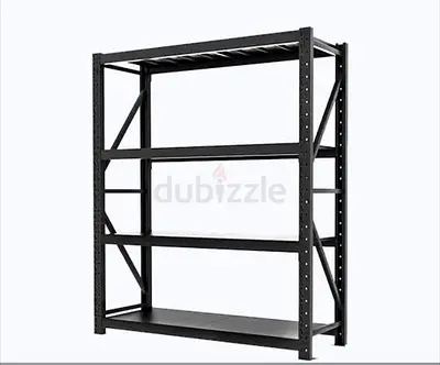 Heavy Duty Metal Storage Shelving Rack - 4-Tier Industrial Shelf 1m length