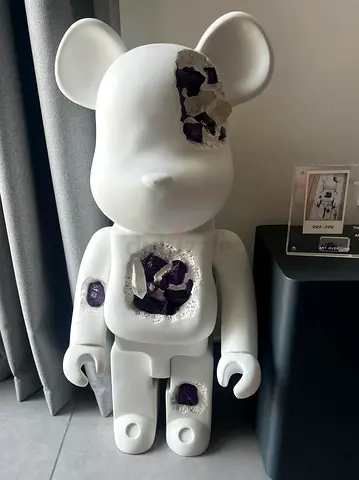 Bearbrick Art Overturn crystal limited (purple)