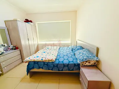 5 piece King bed frame with mattress, 2 bedside tables, dressing table and wardrobe - light wood
