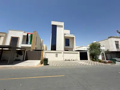 For sale, a villa in Al Zahya, two floors and a roof, 6 rooms and a living room, the price is 1,300,000, negotiable, the location is excellent
