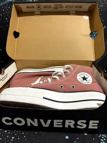 Converse All Star High Top Sneakers - Dusty Rose, Size 36