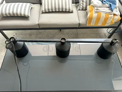 Modern 3-Light Pendant Lamp — Black Metal Finish