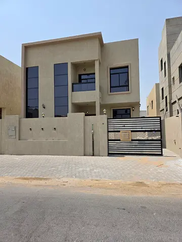 🏡 للايجار فيلا في الزاهية – عجمان 5 غرف نوم ماستر + صالة + مجلس + مطبخ فاخر + غرفة خادمة، جاهزة للسكن فورا.