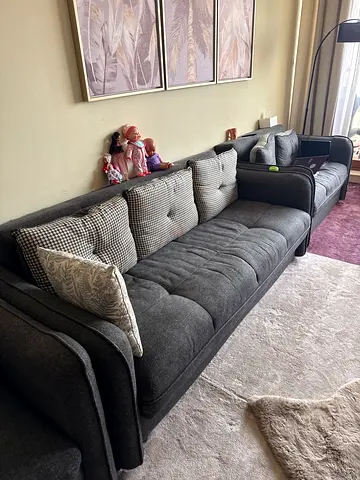 6 seaters sofa  3+2+1 with storage good condition , turkish quality