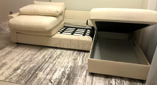 As perfect condition IKEA vimle beige color sofabed with storage