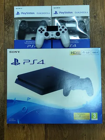 Ps4 Game Consoles with Pair of Sony DualShock 4 (PS4) Wireless Controllers - New in Box