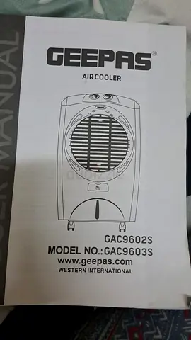 Geepas 45L Water Tank Capacity Air Cooler- GAC9603S