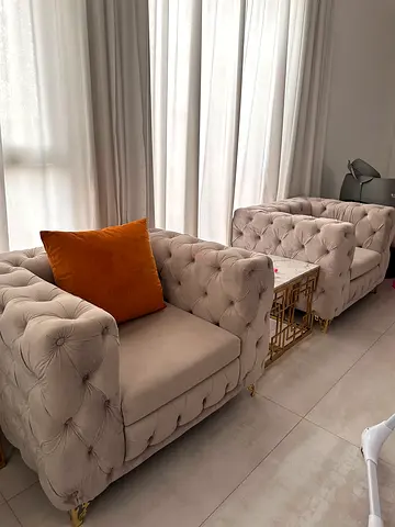 2 luxury sofa chairs