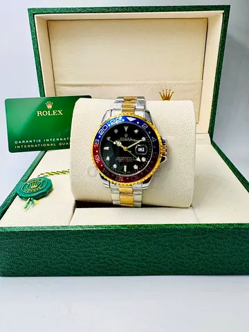 Rolex GMT-Master Style Two-Tone Watch with Box and Papers