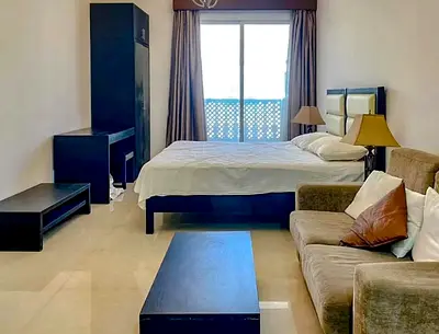 FULLY FURNISHED CHILLER FREE STUDIO, WITH BALCONY AND BATHTUB