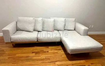 Selling top quality West Elm L Shape Sofa Beige Excellent Condition like new Condition