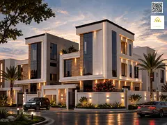 Luxury two-story corner villa with a rooftop terrace in Al Yasmin, Ajman, at a special price and in