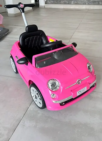 pink best ride on cars fiat 500 push car