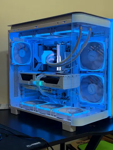 9070xt + 7800x3d gaming pc