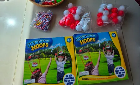 Headband Hoops Kids Toss Game Set - 2 Complete Sets, New