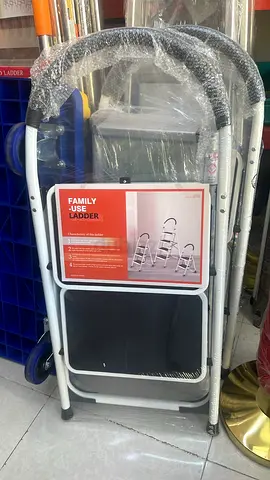Foldable 2-Step Family Steel Step Ladder - New