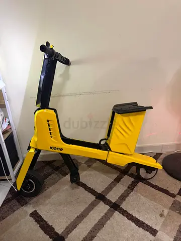 Yellow Icone Foldable Electric Scooter - Never Used