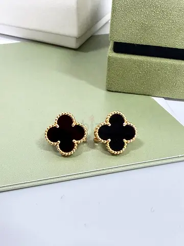 Van Cleef  Arpels Onyx Earrings