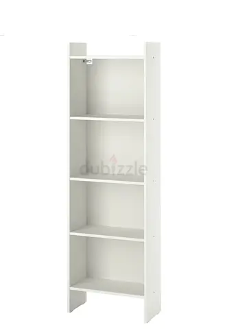 IKEA White 5-Shelf Narrow Bookcase / Storage Unit