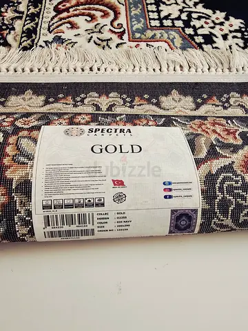 Used Spectra Gold Persian-style Area Rug - 200x290 cm (approx)