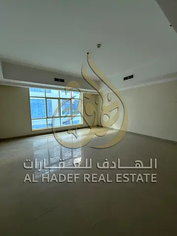 2BR apartment in Al Taawun with 2 balconies and front view, free AC, maintenance & gym, near Dubai